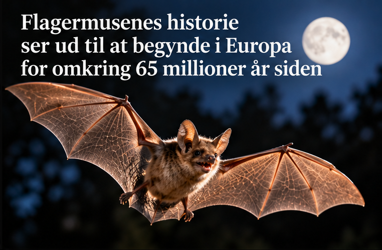 Flagermusenes historie ser ud til at begynde i Europa for omkring 65 millioner år siden