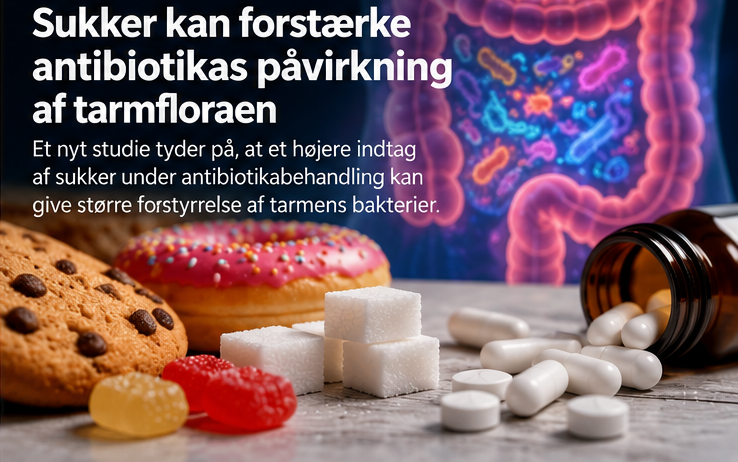 Sukker ser ud til at forstærke antibiotikas forstyrrelse af tarmfloraen