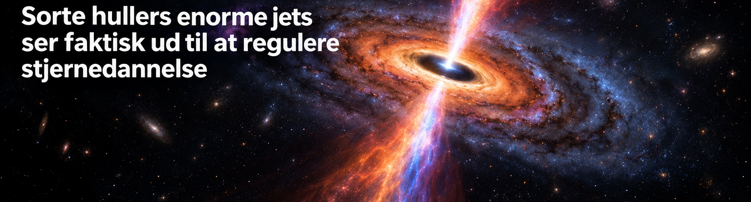 Et sort hul kan regulere, hvor mange stjerner en hel galakse danner